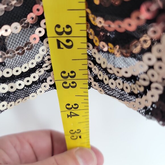 CRYSTAL DOLL SEQUIN HALTER GOWN (Size 7) - “Old Hollywood meets New Year’s Eve” - Picture 10 of 11